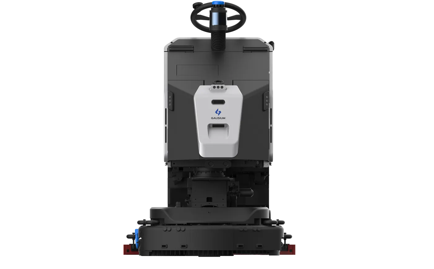 Gausium Scrubber 75 : Scrubber 75 de face, détouré sur fond blanc (3342×2077).