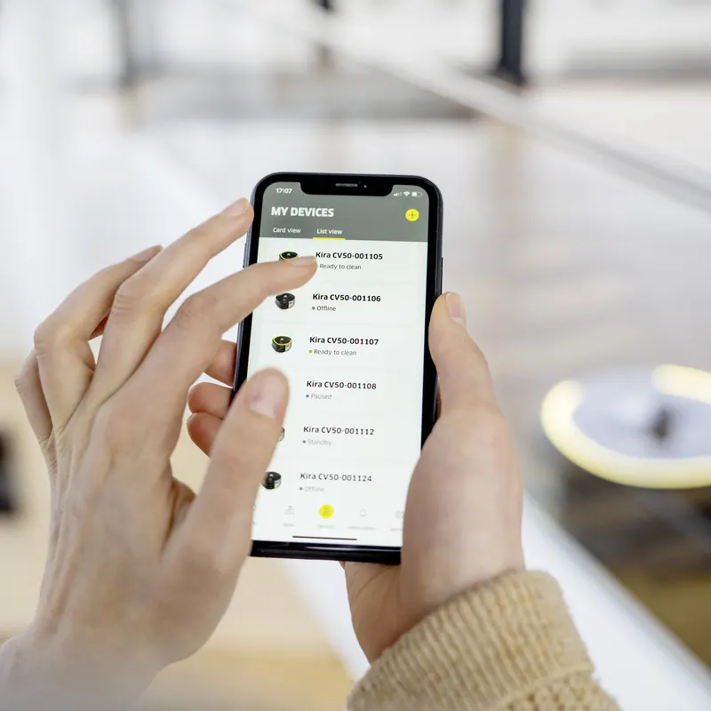 Kärcher KIRA CV 50 : Application KIRA Robots