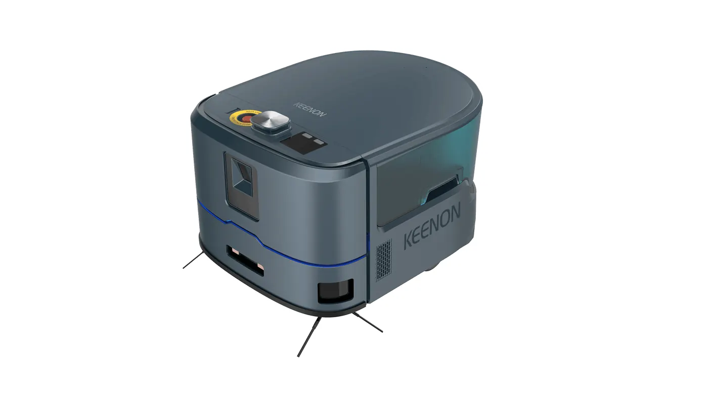 KEENON KLEENBOT C20 : Robot C20 seul en vue 3/4 avant sur fond blanc (image de la section « Product Parameters », 2000 x 1125 px)